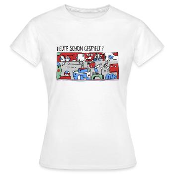 Game - Women's T-Shirt - white - Front - AI Model Female 172 dark (172cm)
