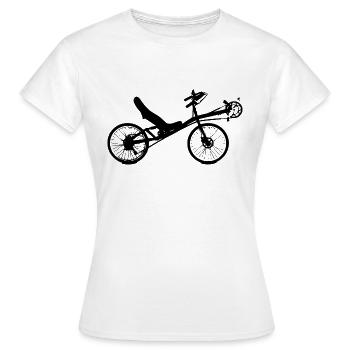 couché - T-shirt Femme - blanc - Devant - AI Model Female 172 dark (172cm)