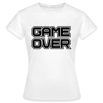 Game over - T-shirt Femme - blanc - Devant - AI Model Female 172 dark (172cm)