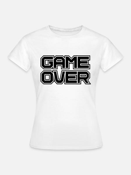 Game over - Frauen T-Shirt - Weiß