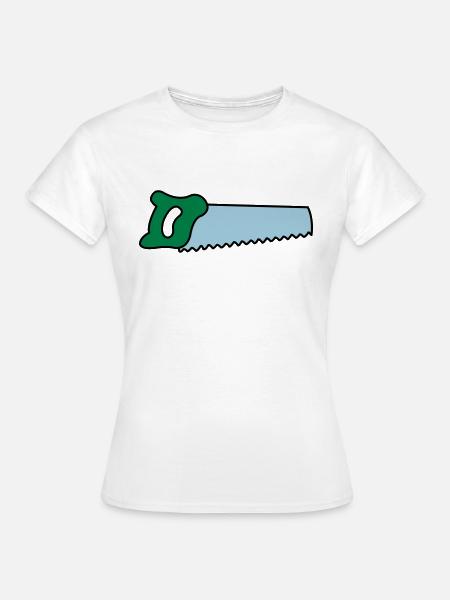 säge - Frauen T-Shirt - Weiß