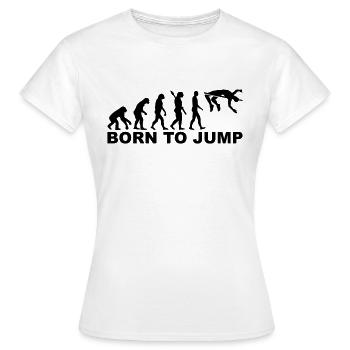 Hochsprung - Frauen T-Shirt - Weiß - Vorne - AI Model Female 172 dark (172cm)