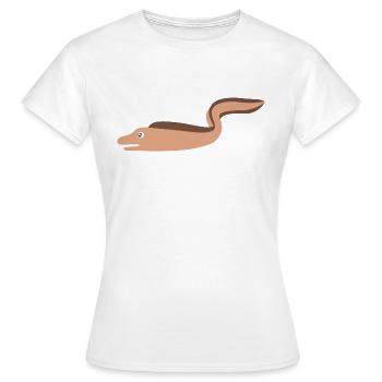 Moray eel - Women's T-Shirt - white - Front - AI Model Female 172 dark (172cm)