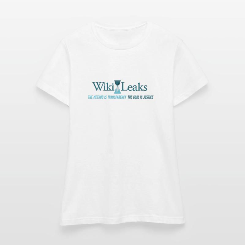 WikiLeaks-Unterstützer - Die Methode ist Transparenz Frauen T-Shirt