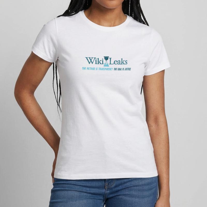 WikiLeaks-Unterstützer - Die Methode ist Transparenz Frauen T-Shirt