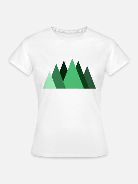 triangle forest - Frauen T-Shirt - Weiß