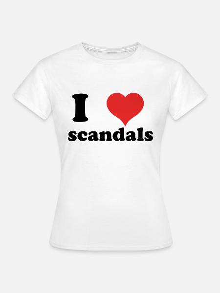 i love scandals - Frauen T-Shirt - Weiß