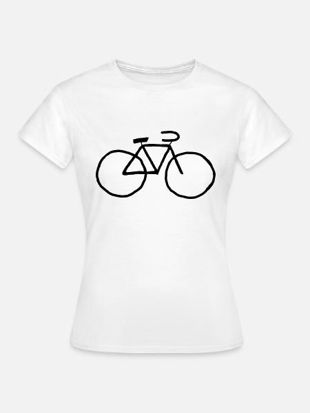 Fiets - Dame-T-shirt - hvid