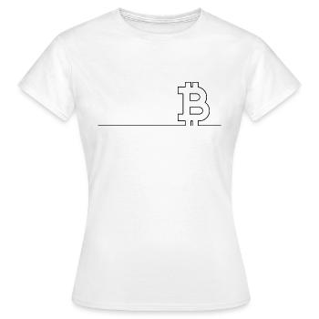 Bitcoin Trading Crypto Stocks - T-shirt Femme - blanc - Devant - AI Model Female 172 dark (172cm)