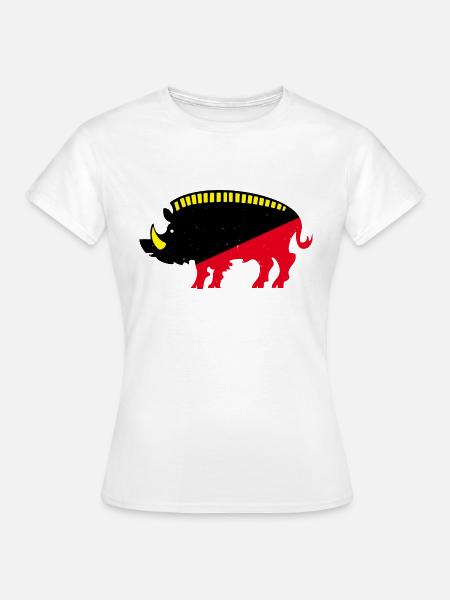 Eber - Frauen T-Shirt - Weiß