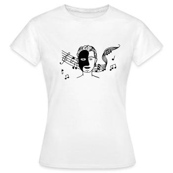 Das Phantom der Oper - Frauen T-Shirt - Weiß - Vorne - AI Model Female 172 dark (172cm)