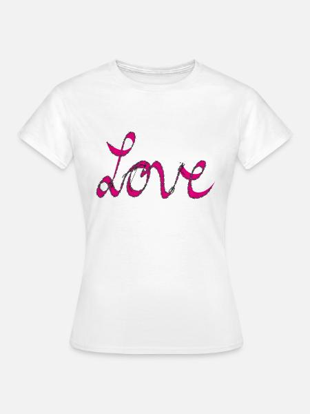liebe - Frauen T-Shirt - Weiß