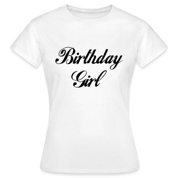 fille d’anniversaire - T-shirt Femme - blanc - Devant - AI Model Female 172 dark (172cm)