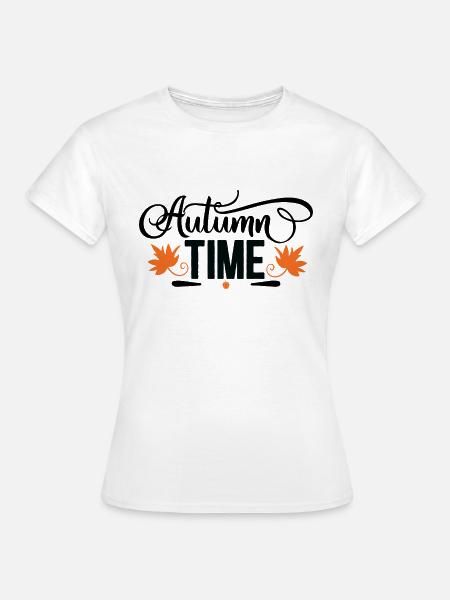 Autumn Time - Frauen T-Shirt - Weiß