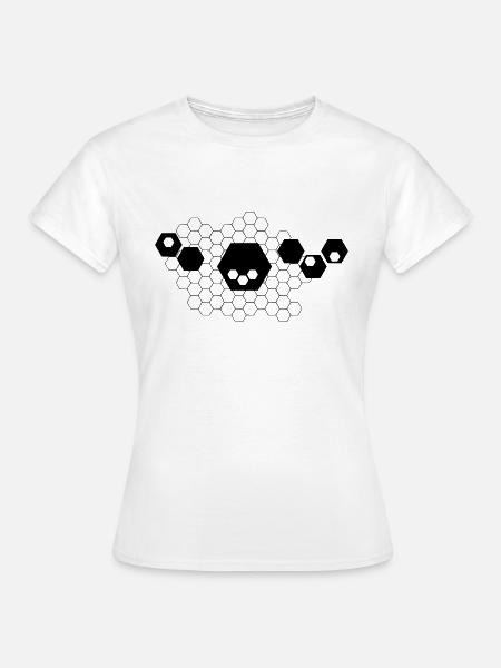 Hexagon design - Frauen T-Shirt - Weiß