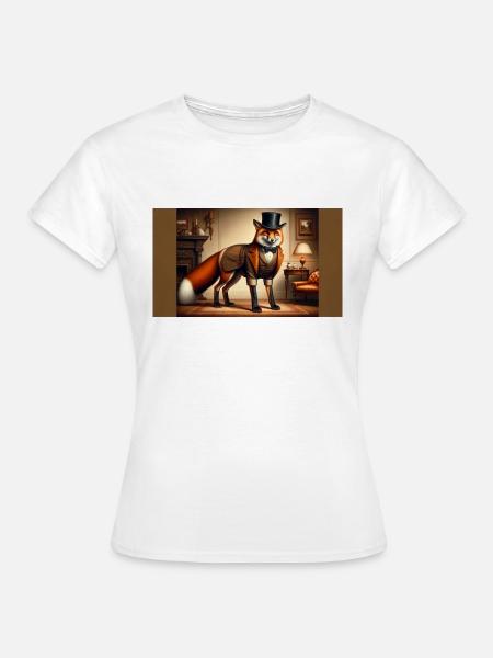 Majestätischer Fuchs - Frauen T-Shirt - Weiß