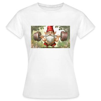 Mignons petits gnomes Vie quotidienne – S’entraîner - T-shirt Femme - blanc - Devant - AI Model Female 172 dark (172cm)