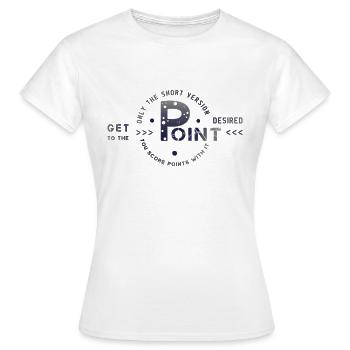 Aller à l’essentiel - T-shirt Femme - blanc - Devant - AI Model Female 172 dark (172cm)