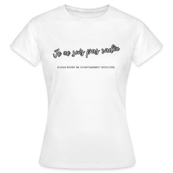 Geizig - Frauen T-Shirt - Weiß - Vorne - AI Model Female 172 dark (172cm)