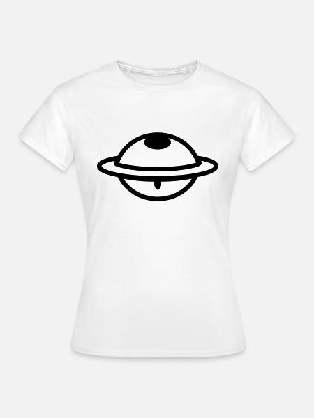 fliegende Untertasse - Frauen T-Shirt - Weiß