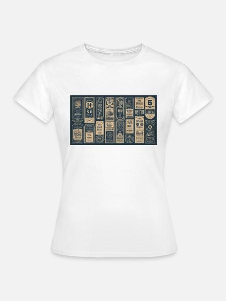 vintage retro designs - Frauen T-Shirt - Weiß