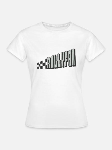 Rallyfan silber schwarz - Frauen T-Shirt - Weiß
