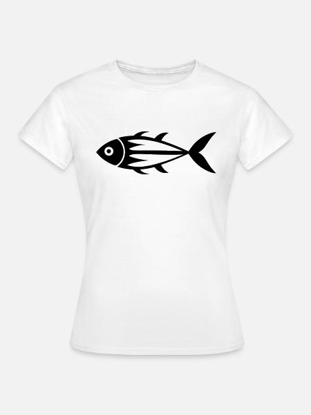 Fisch - Frauen T-Shirt - Weiß