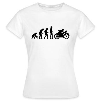 moteur évolutif 1 - T-shirt Femme - blanc - Devant - AI Model Female 172 dark (172cm)