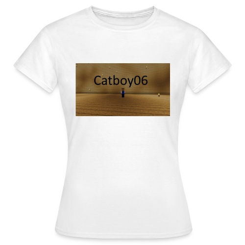 Catboy06 skin med skrift - T-skjorte for kvinner