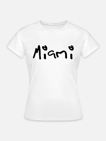 miami - T-shirt Femme - blanc