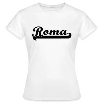 écrit roma - T-shirt Femme - blanc - Devant - AI Model Female 172 dark (172cm)