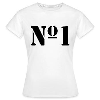 Nummer 1 - Frauen T-Shirt - Weiß - Vorne - AI Model Female 172 dark (172cm)