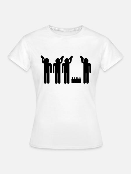 drinking team - Frauen T-Shirt - Weiß