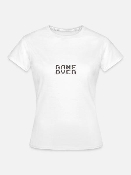 GameOver - Frauen T-Shirt - Weiß