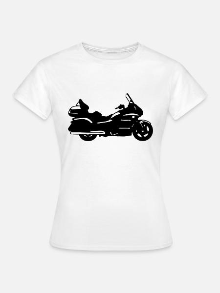 goldwing gt motorrad zeichnung - Frauen T-Shirt - Weiß
