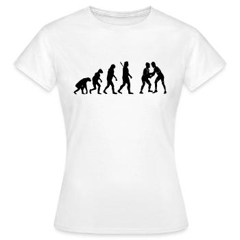Ringen - Frauen T-Shirt - Weiß - Vorne - AI Model Female 172 dark (172cm)