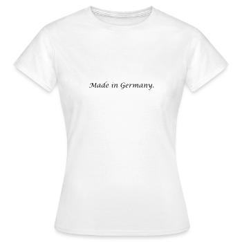 Made in Germany - Frauen T-Shirt - Weiß - Vorne - AI Model Female 172 dark (172cm)