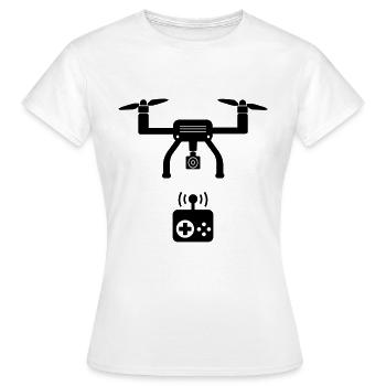 drone - T-shirt Femme - blanc - Devant - AI Model Female 172 dark (172cm)