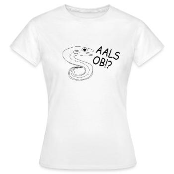 aal - Frauen T-Shirt - Weiß - Vorne - AI Model Female 172 dark (172cm)