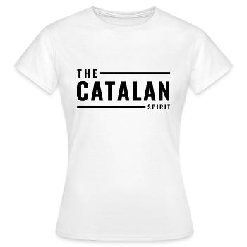 Der katalanische Geist - Frauen T-Shirt - Weiß - Vorne - AI Model Female 172 dark (172cm)