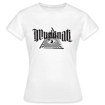 Illuminati - Frauen T-Shirt - Weiß - Vorne - AI Model Female 172 dark (172cm)