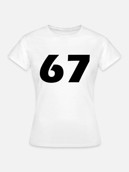 67 - T-shirt dam - vit
