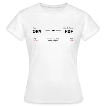 Paris - Fort de France - Women's T-Shirt - white - Front - AI Model Female 172 dark (172cm)