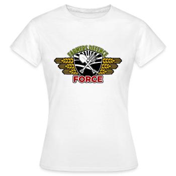 Force de défense des agriculteurs - T-shirt Femme - blanc - Devant - AI Model Female 172 dark (172cm)