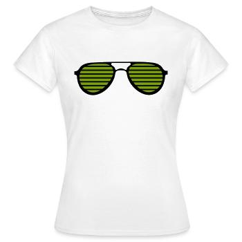 lunettes de soleil - T-shirt Femme - blanc - Devant - AI Model Female 172 dark (172cm)