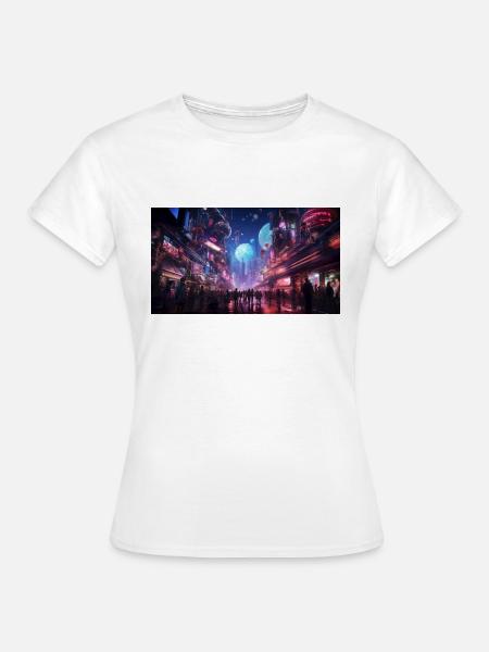 crowded place in tokyo rush hour - Frauen T-Shirt - Weiß