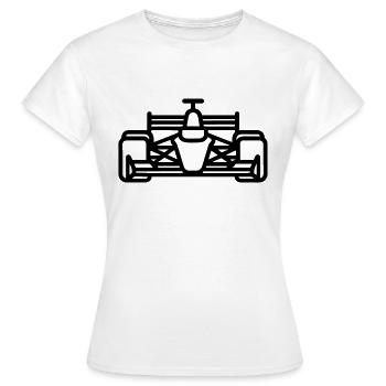 voiture de course - T-shirt Femme - blanc - Devant - AI Model Female 172 dark (172cm)