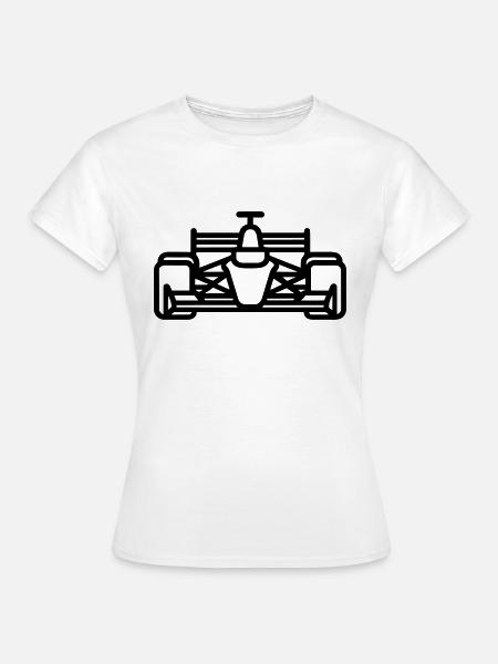 Rennwagen - Frauen T-Shirt - Weiß