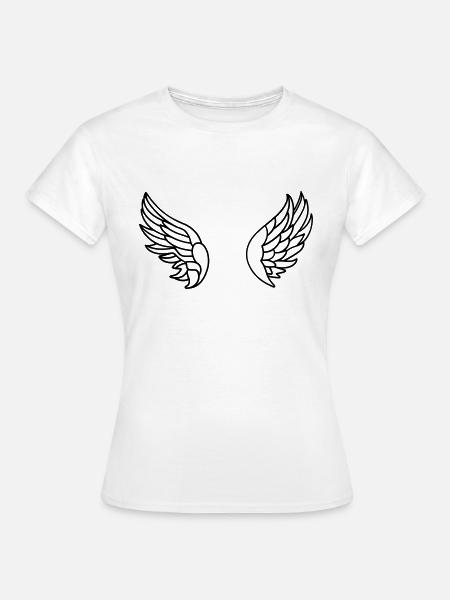 Engelsflügel - Frauen T-Shirt - Weiß