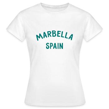 Marbella Espagne Espagne España - T-shirt Femme - blanc - Devant - AI Model Female 172 dark (172cm)